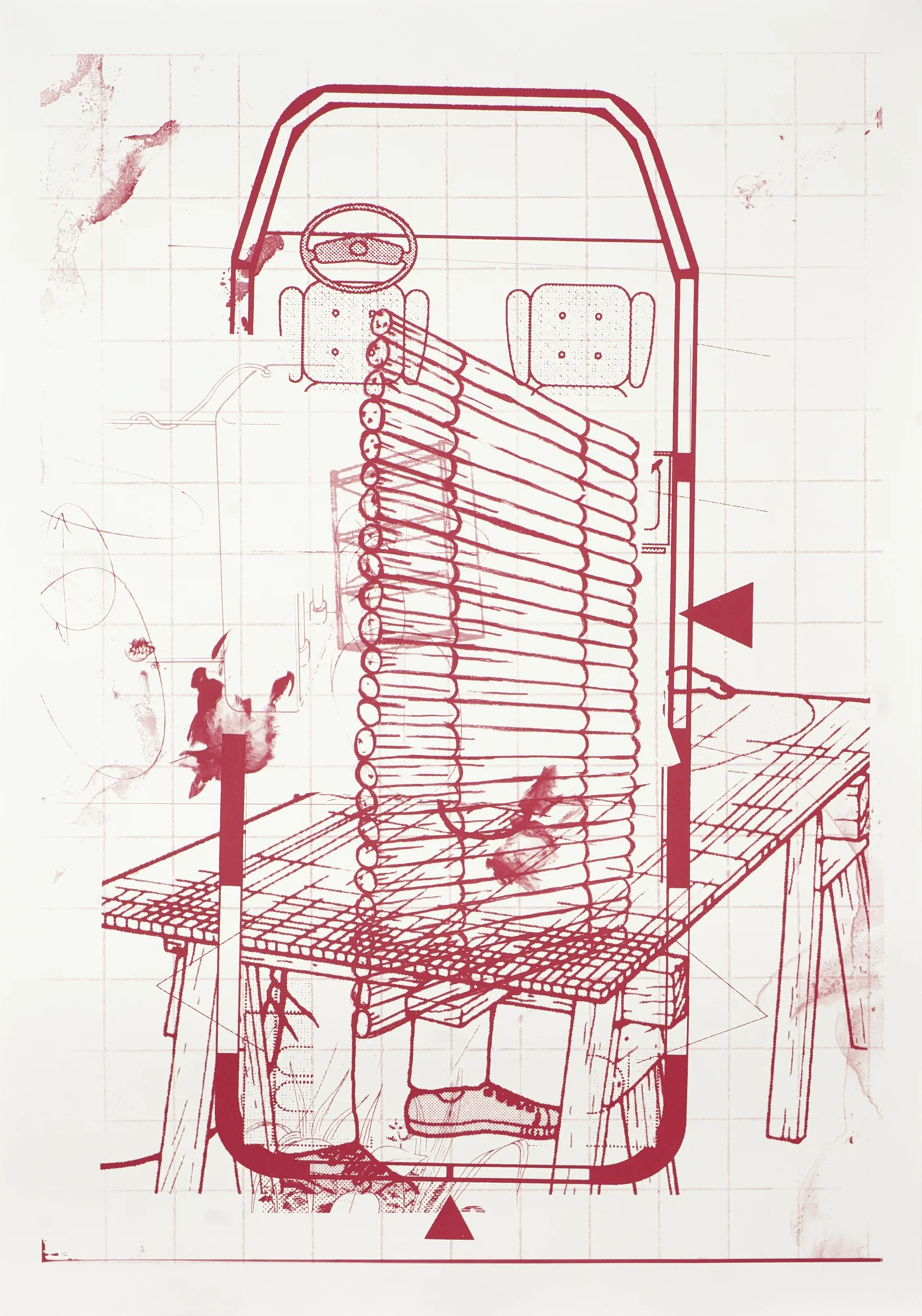 o.T. Siebdruck, 100cm x 70cm, 2010