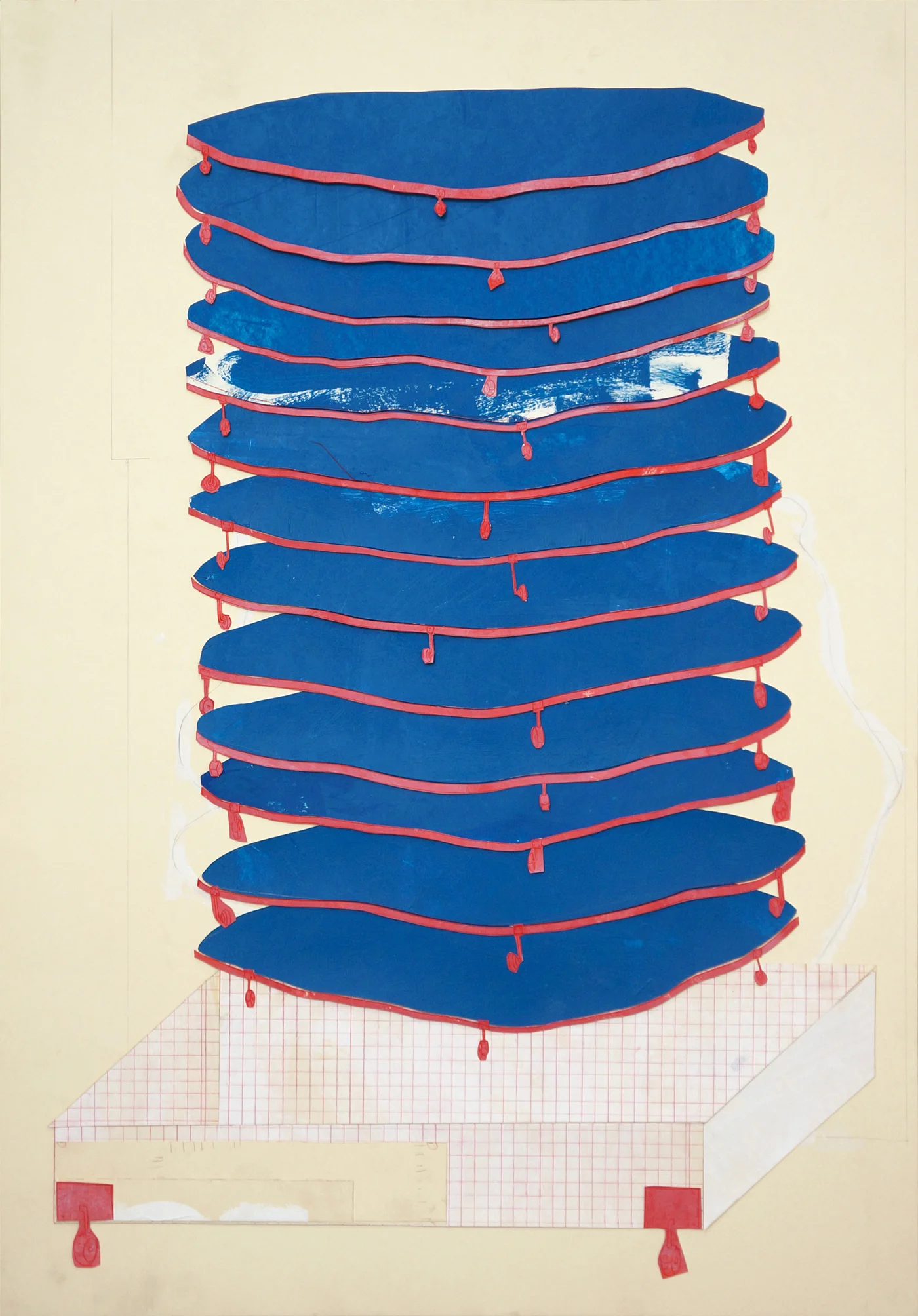 o.T. (islands) Collage, 100cm x 70cm, 2017