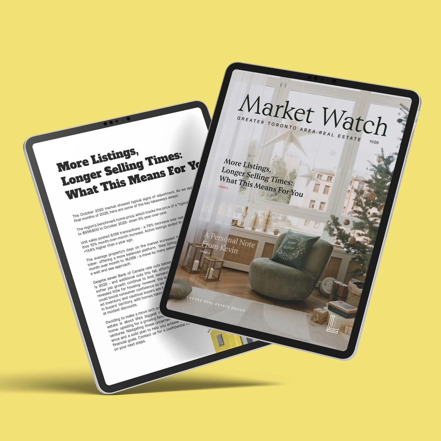 M A R K E T W A T C H 📈 
More Listings, Longer Selling Times: What this means for you! Read our latest November newsletter. Are you on our list?

Link in bio to register to receive! 🔝

#marketwatch&nbsp;#marketnews&nbsp;#gtarealestate&nbsp;#laroser