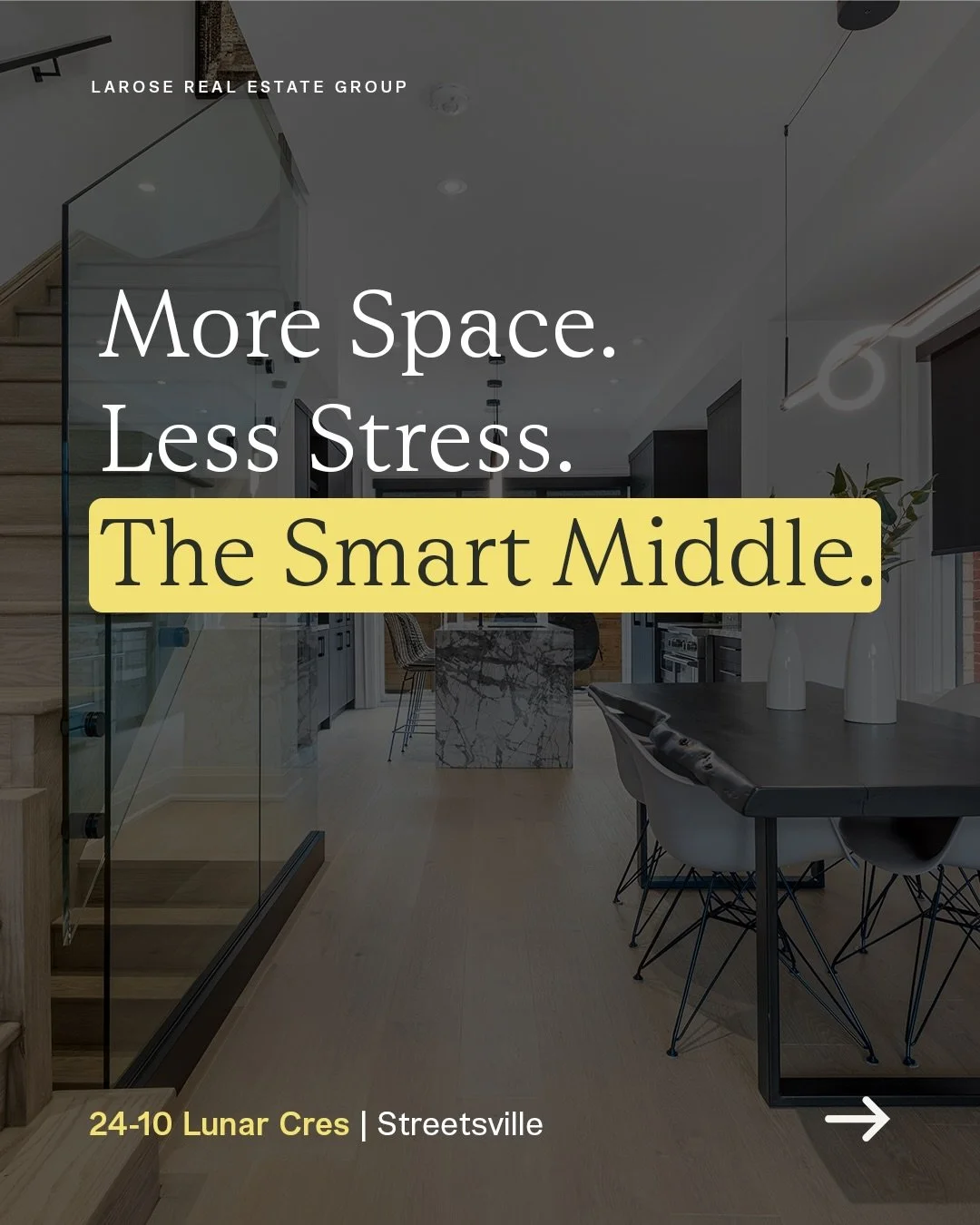 More Space.  Less Stress.
The Smart Middle.

📍24-10 Lunar Cres | Streetsville

Here&rsquo;s why the townhouse hits the sweet spot:

✔️Space to breathe
✔️Storage that actually works
✔️Garage + parking inside
✔️Low maintenance 

Here&rsquo;s the math 