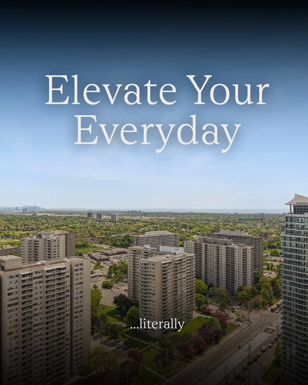 Elevate your everyday&mdash;literally. ☁️✨

Perched on the 37th floor, this stunning suite at 208 Enfield Place delivers the kind of views that never get old. Wake up to panoramic sunrises over Lake Ontario, take in the CN Tower from your living room