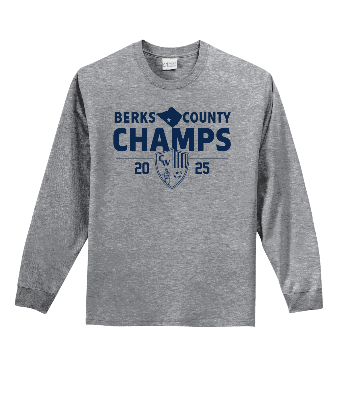 County Champs Gray Long Sleeve Cotton.png