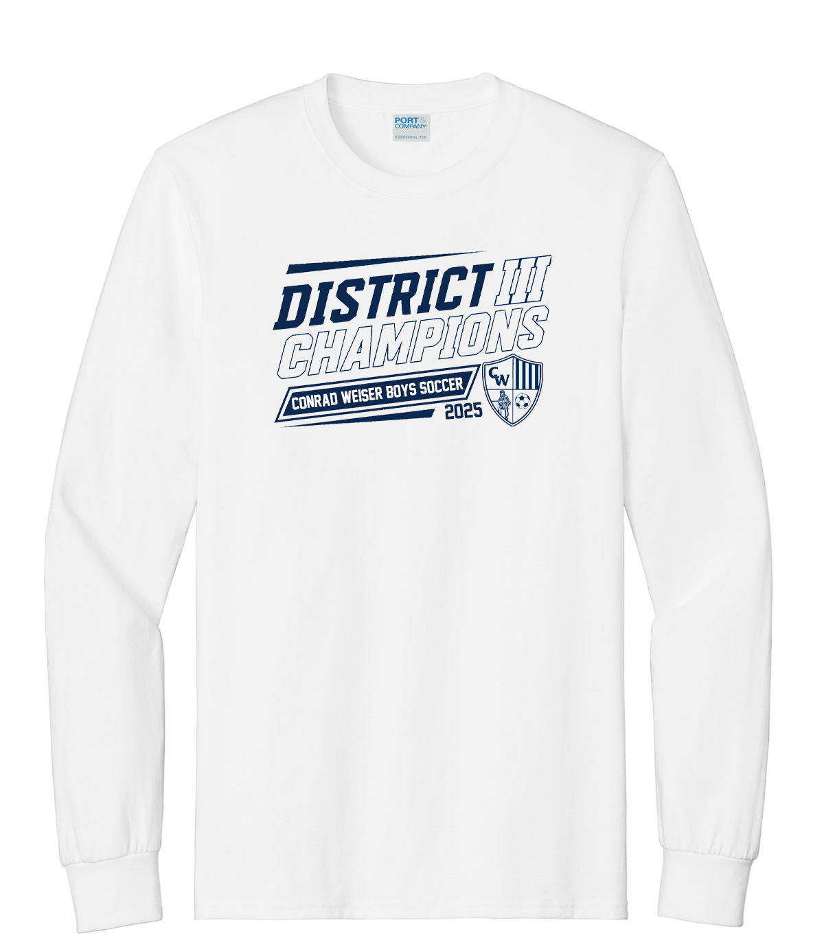 District Champs White Long Sleeve Cotton.png