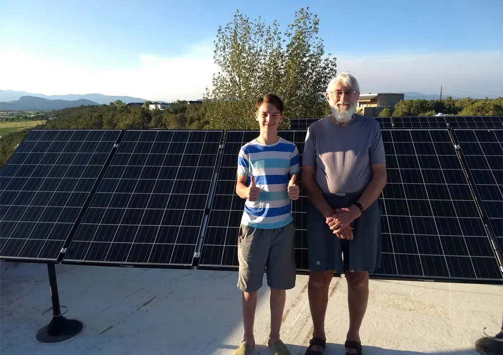 The duo again in 2018. Still a thumbs up for solar!
