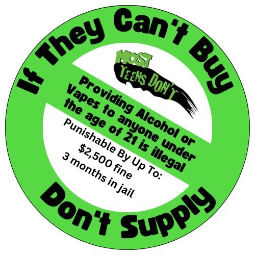 Most Teens Don't students are bringing back Prom Sticker Shock campaign this year to prevent underage drinking around prom and graduation season. 

Students will be out posting stickers and decals with the slogan &ldquo;If they can&rsquo;t buy, don&r