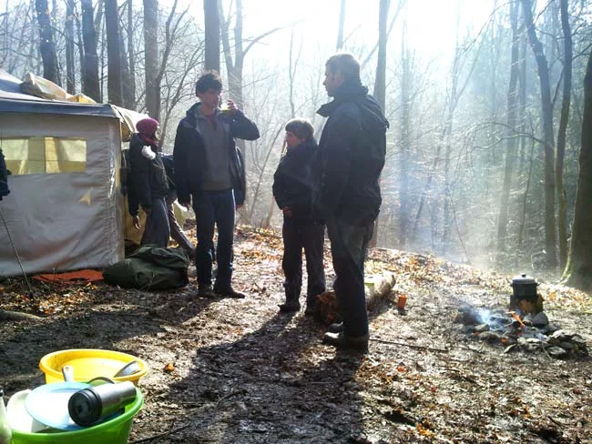 Morgenstimmung im Survival Camp