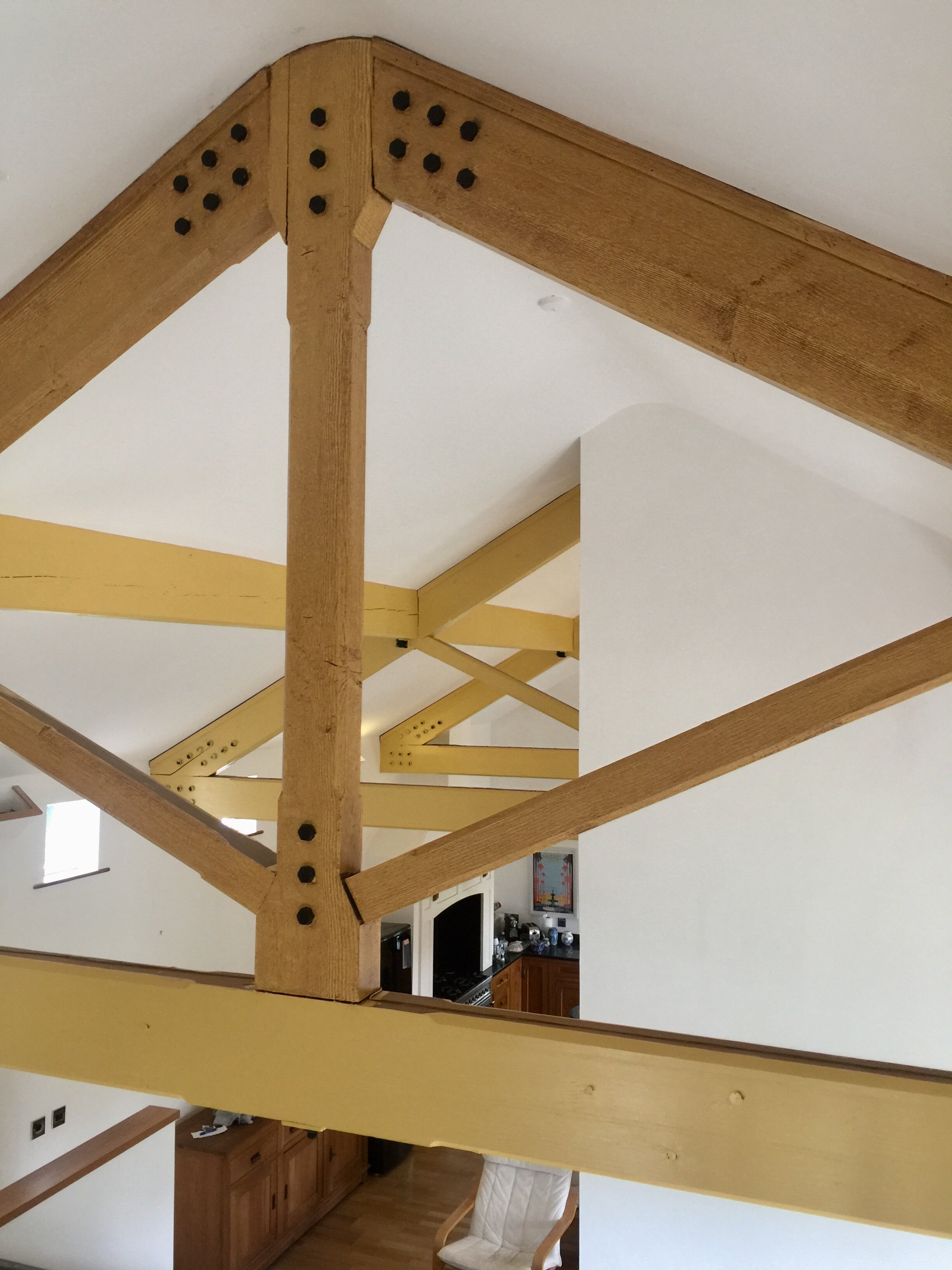  Light Oak woodgrained beams by Frank Holmes Ltd Fine Decorating (image 2)