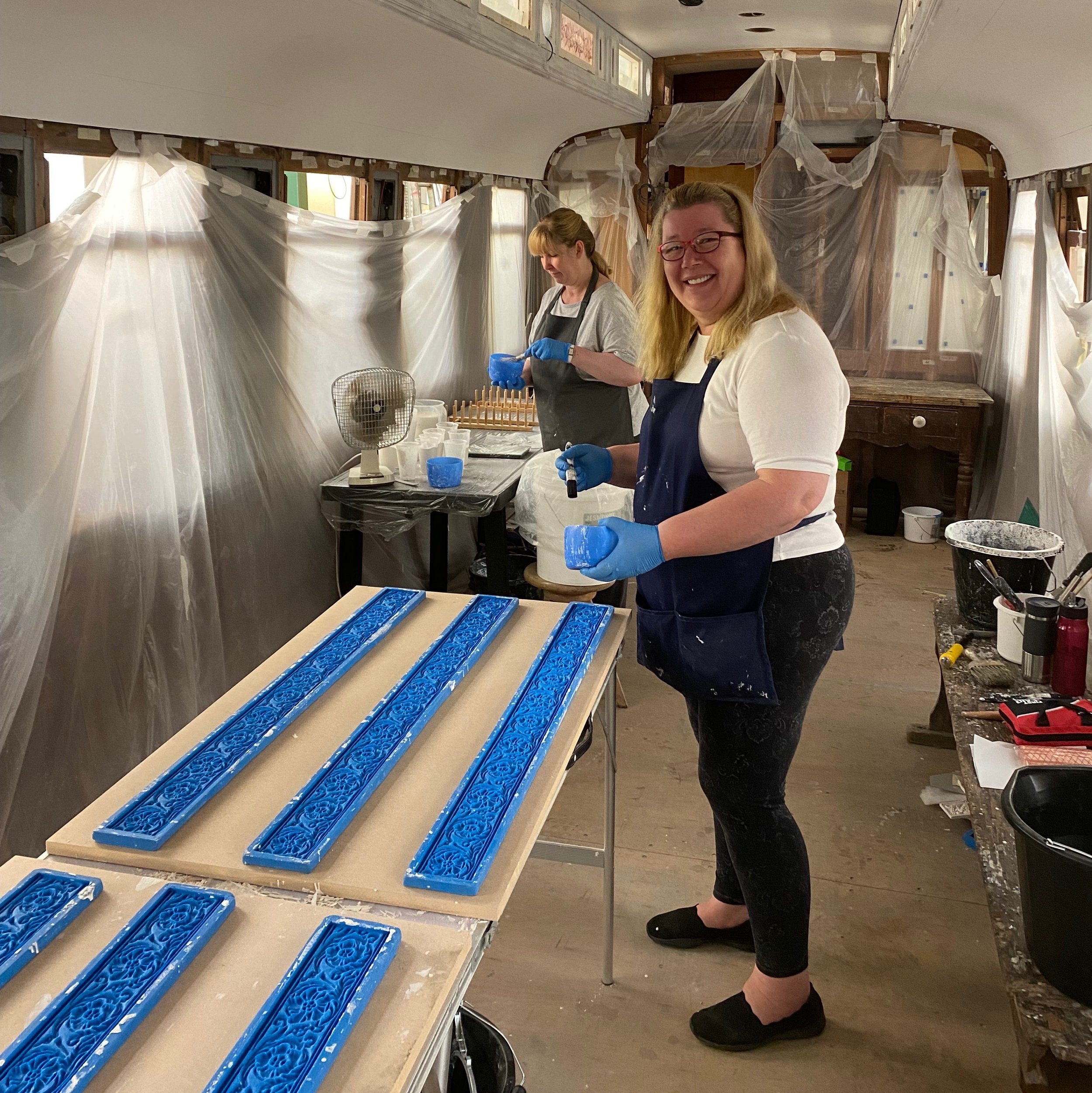 Making a Lincrusta border - Bringing a Heritage Lincrusta design back to life,  By Frank Holmes Ltd Fine Decor, Master Craftsman Lancaster, UK (Copy)