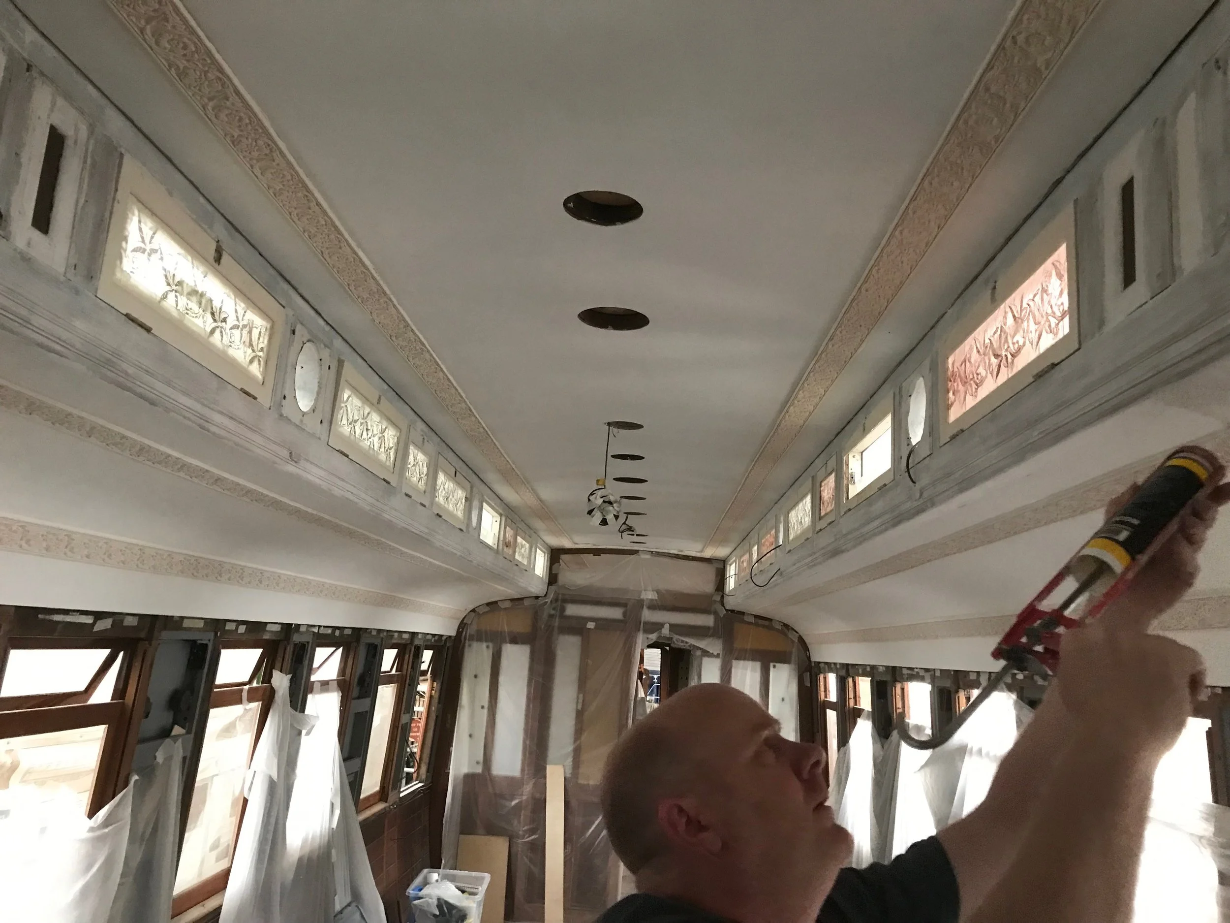 Reinstating a Lincrusta border - Bringing a Victorian Lincrusta design back to life,  By Frank Holmes Ltd Fine Decor, Master Craftsman Lancaster, UK (Copy)