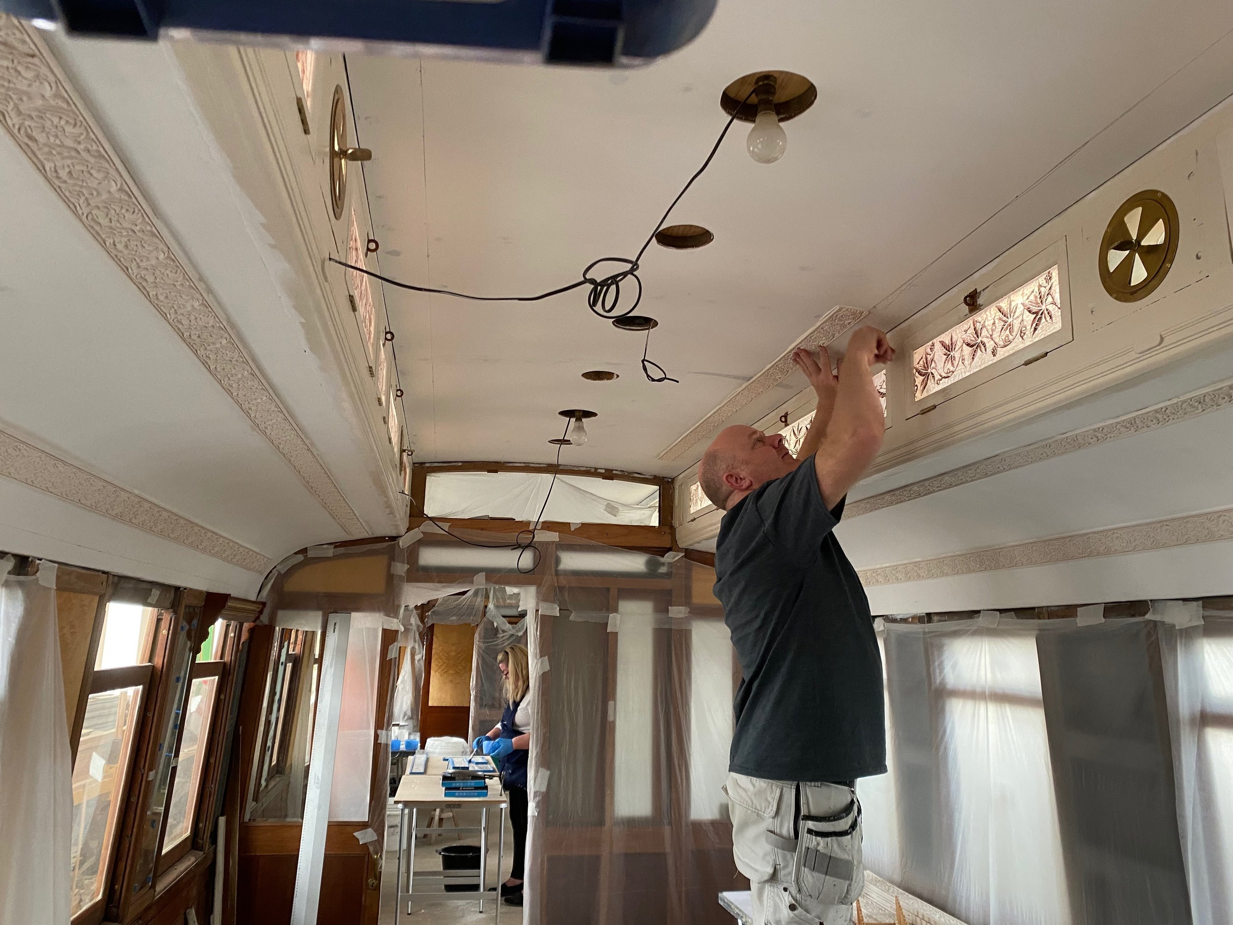 Reinstating a Lincrusta border - Bringing a Victorian Lincrusta design back to life,  By Frank Holmes Ltd Fine Decor, Master Craftsman Lancaster, UK (Copy)