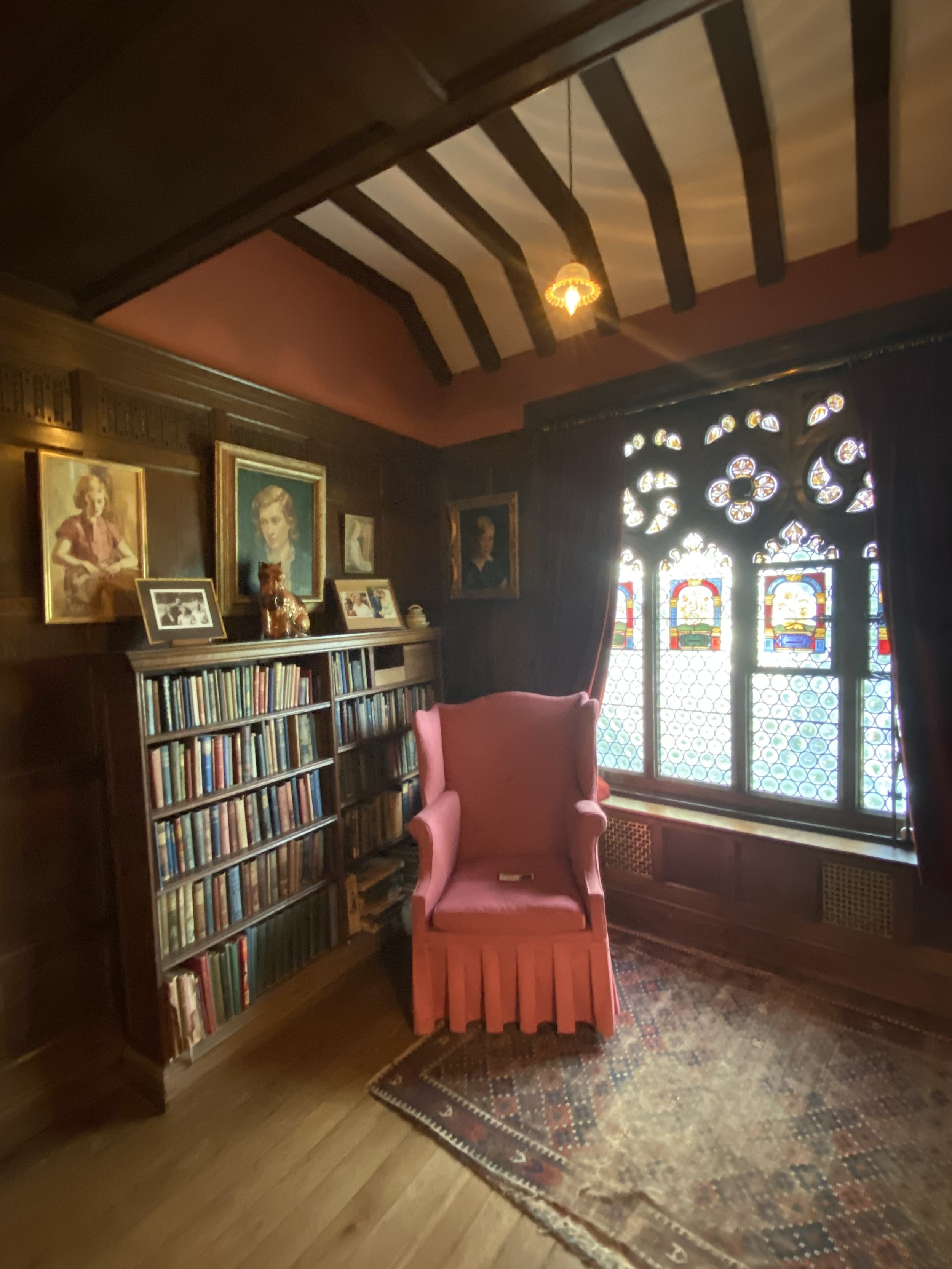  Interiors of Wightwick Manor, designed in the English Arts and Crafts style with many original fabrics and wallpapers by William Morris and his contemporaries. 