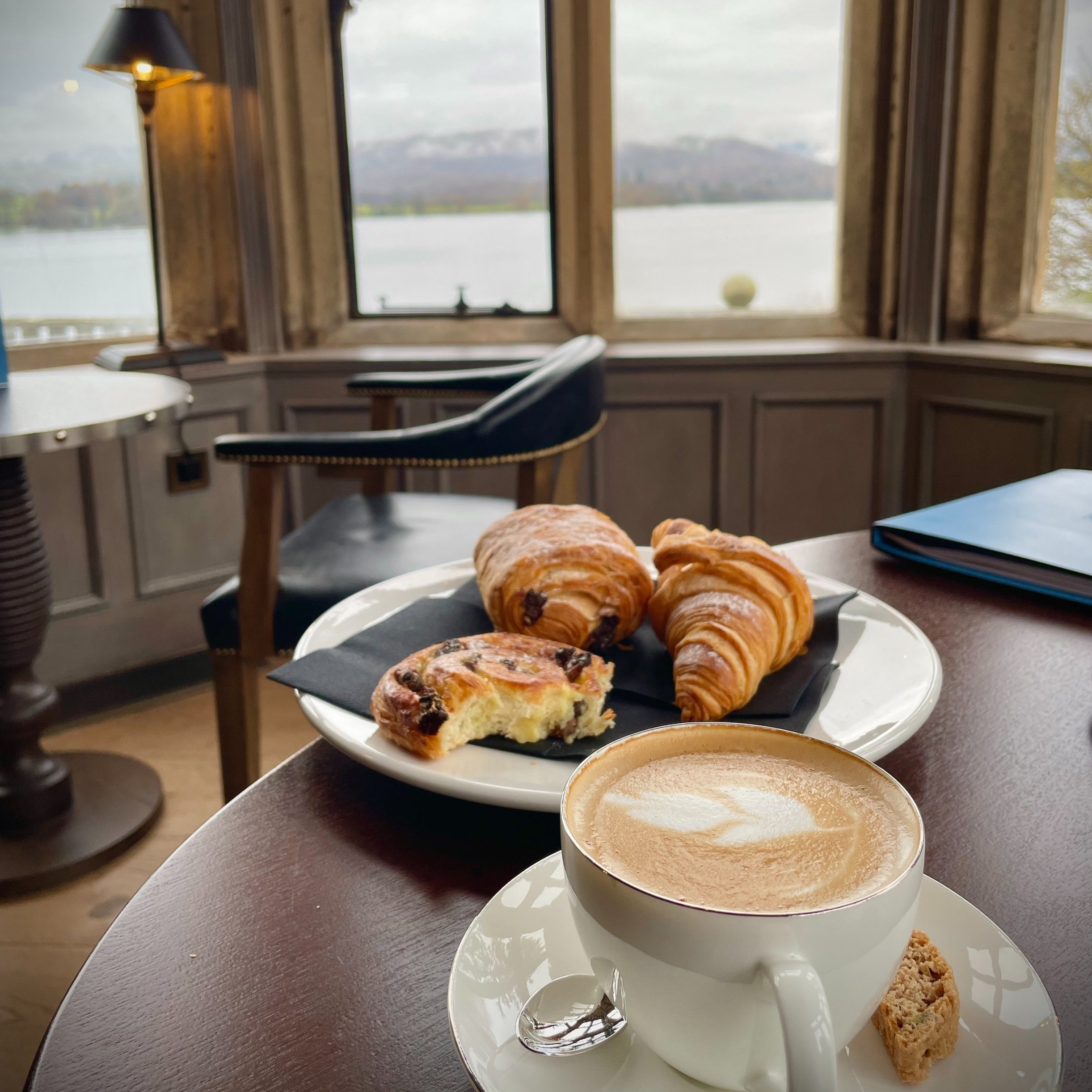 Moring coffee with a view of Lake Windermere
