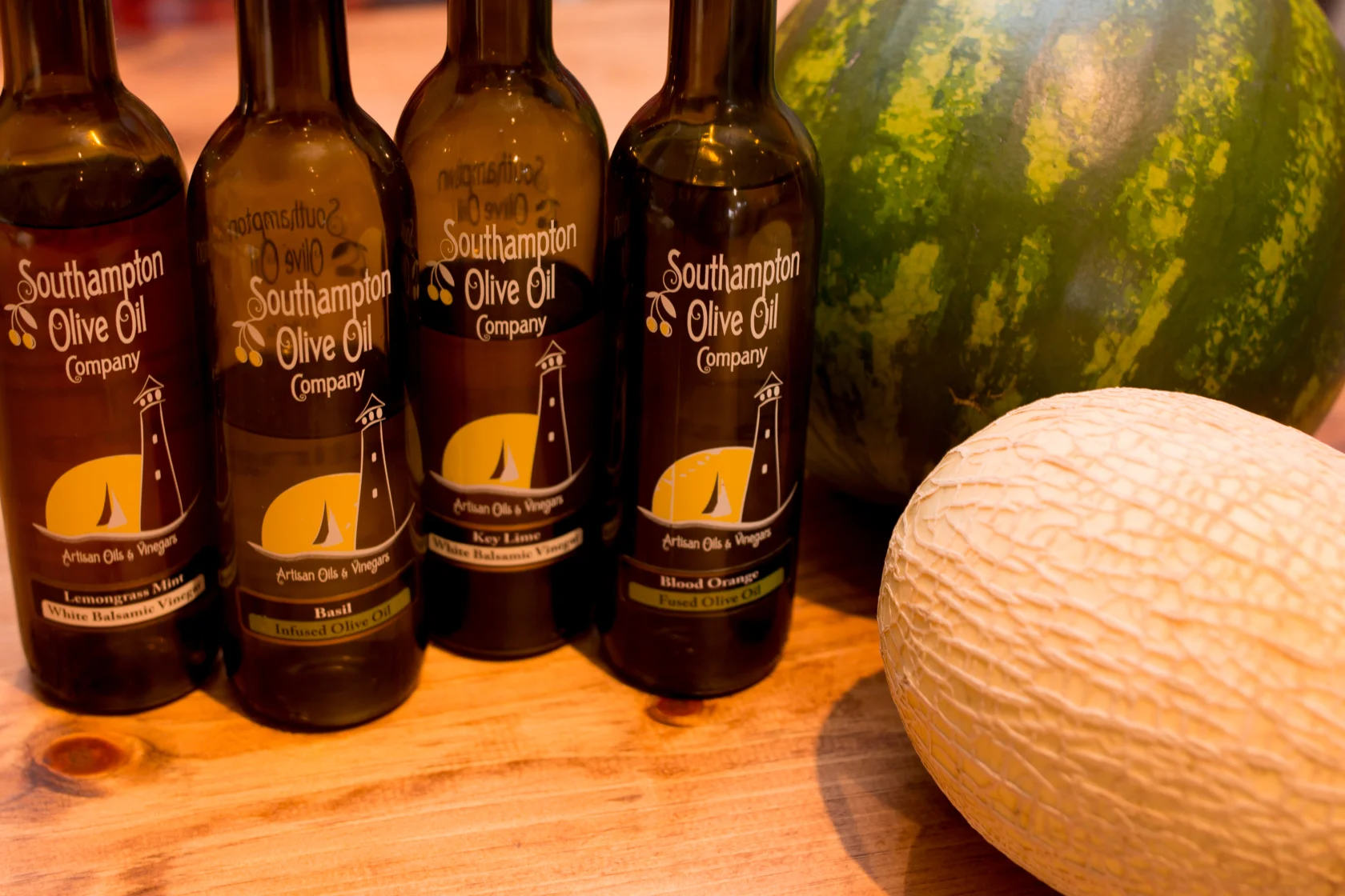 Fresh is best. Southampton Olive Oil Company changes hemispheres every 6 months for the freshest oils. Olive Oil lasts about 18 months; the fresher it is the more flavour it has.