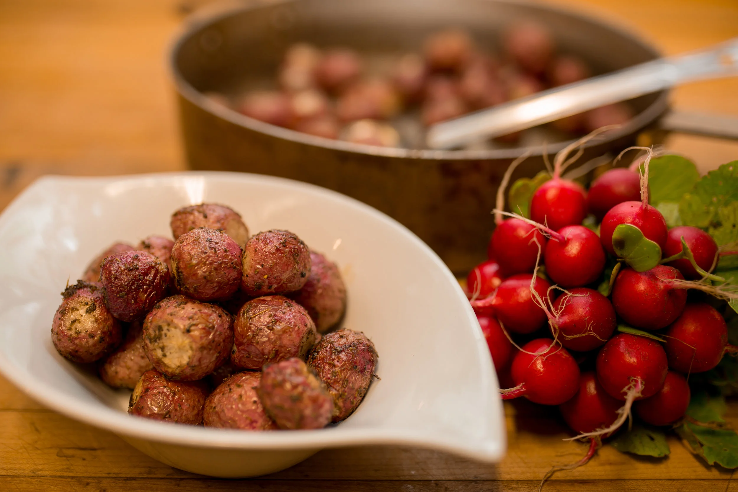 Prepare radishes just before using as they will lose potency once cut.