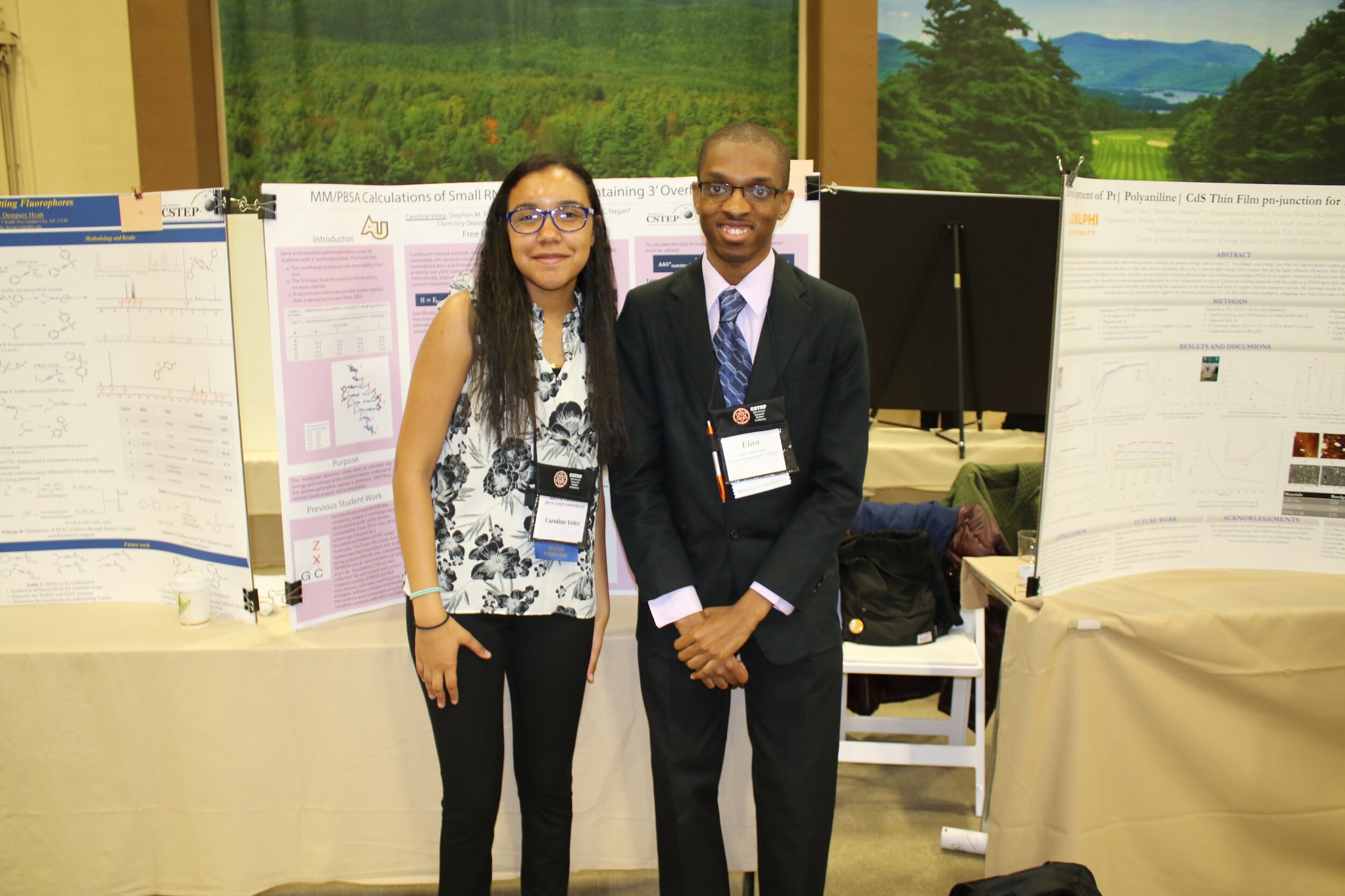Students at the CSTEP research poster competition