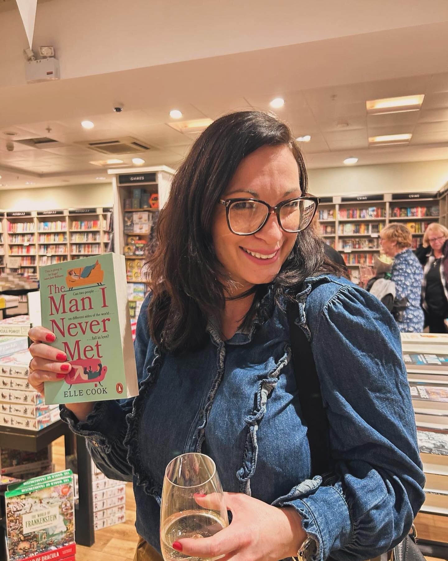 Never gets old, finding one of my books on Waterstones shelves. And even better to find it while sipping a glass of cold wine and attending the fabulous Fall in Love with a Book romance event hosted by some of my fave writer friends. What a lovely ev