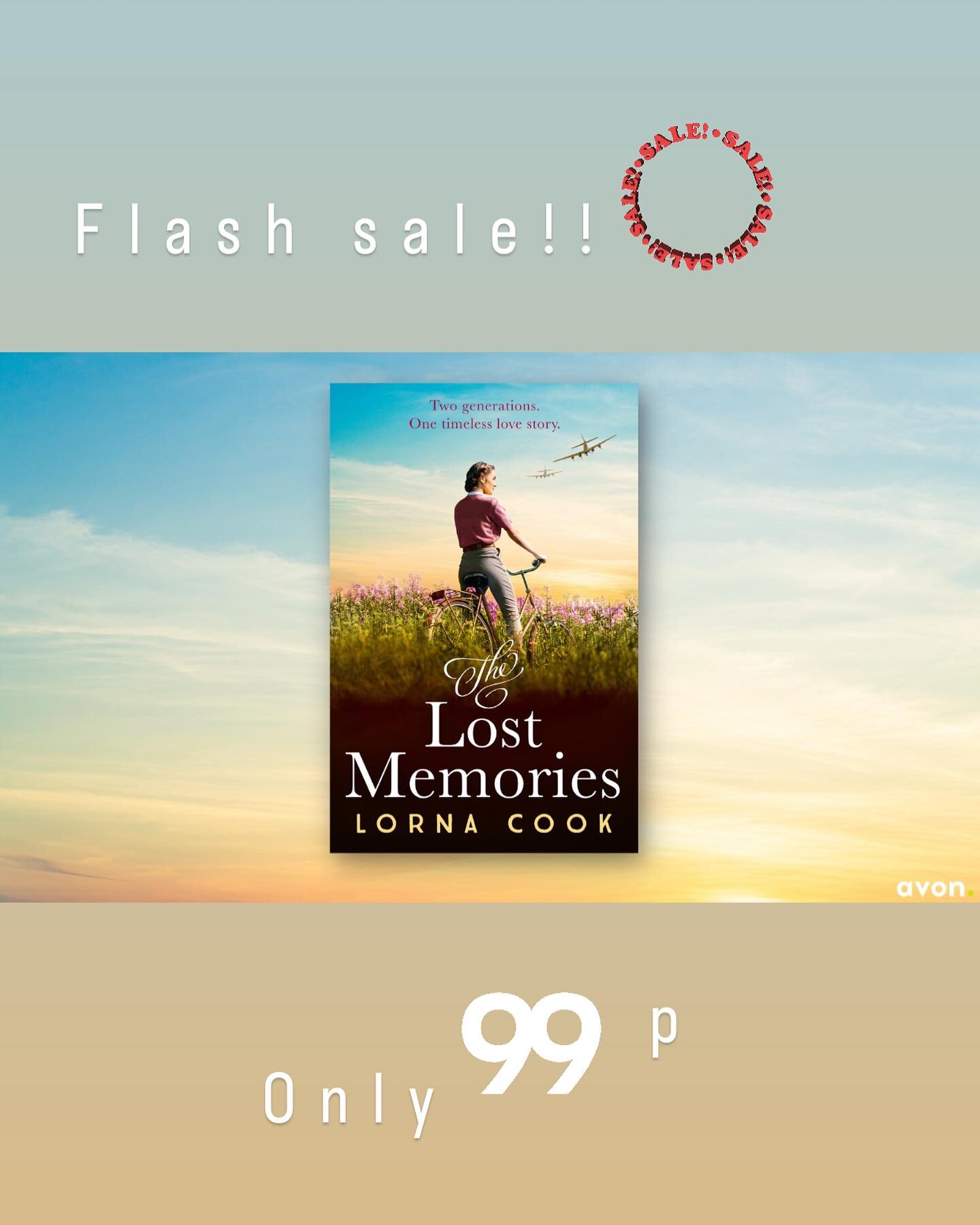 ✨99p.  A little treat for bank holiday Monday! The Lost Memories should be down to 99p today across all your ebook retailer platforms in the UK. Grab it quickly if it&rsquo;s in your wish list! #kindledeal #kindlemonthlydeal #ww2 #suffolk #histfic