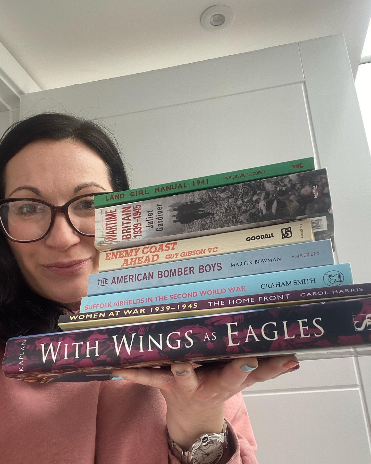 It&rsquo;s my once-yearly post where I show you all the research books I&rsquo;ve hoovered down to help me write the latest novel.  The Lost Memories is Suffolk land girls and medieval villages, American bomber boys and heavenly summers in the past a