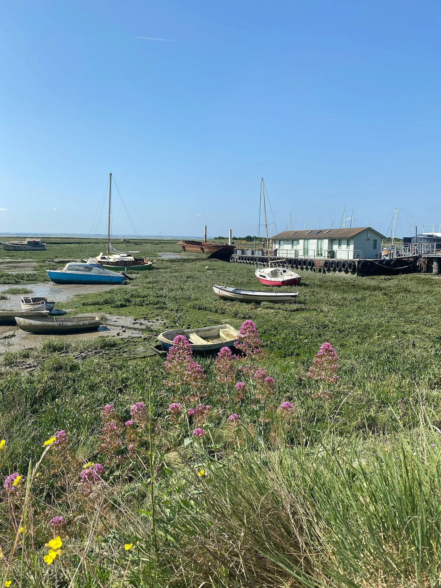 Scenes from a sunny coastal Friday with a slight WW2 theme. Spot the pillbox ready to fight German invasion, and the Endeavour: one of the little ships crewed by fisherman that went to rescue troops off the beaches of Dunkirk. 
A little pit stop for 