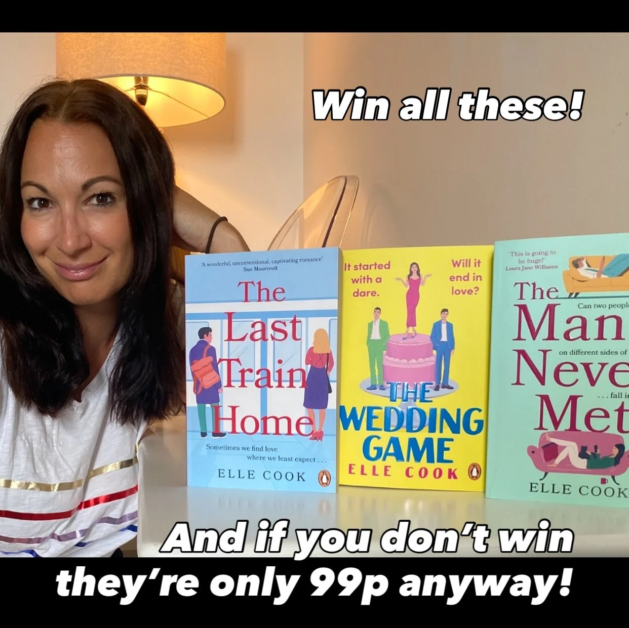 ✨✨WIN THIS BOOK BUNDLE✨✨
To celebrate ALL THREE of my Elle Cook novels dropping to 99p (!!!) for a few weeks, I&rsquo;m giving away a set of all three in paperback. To be in with a chance to win: like this post AND tag one friend who you think might 