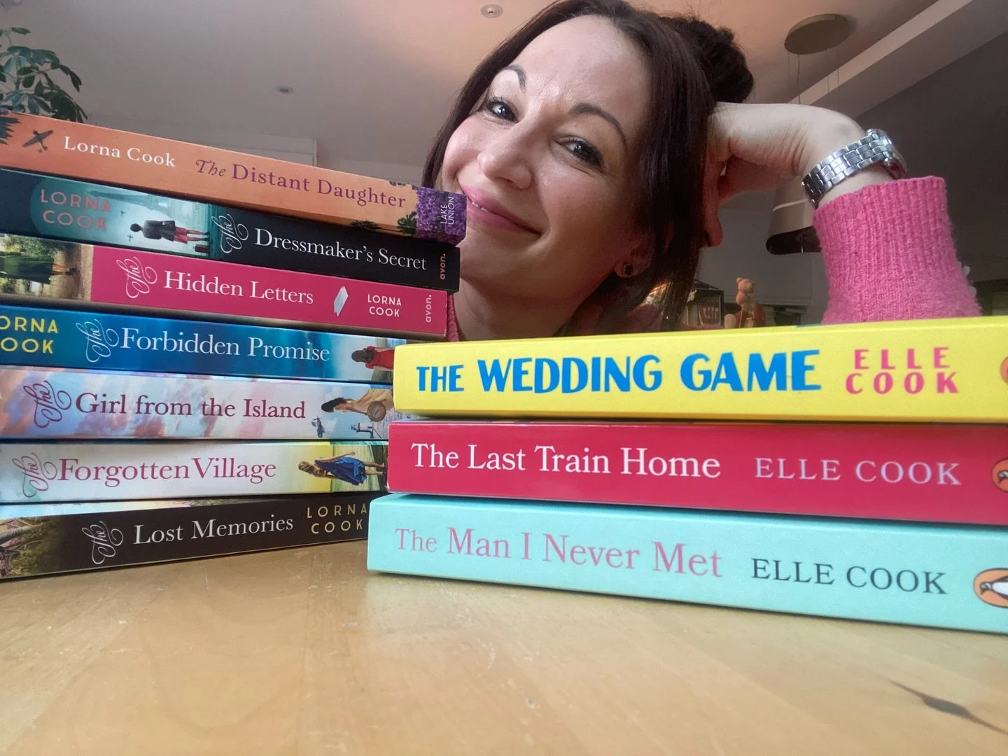 Just over here poking my head out the top of all my books with my accidental nanny plum hair style to say a huge THANK YOU to the tens of thousands (!) of you who borrowed my books from the library this past year. Every year at this time authors get 