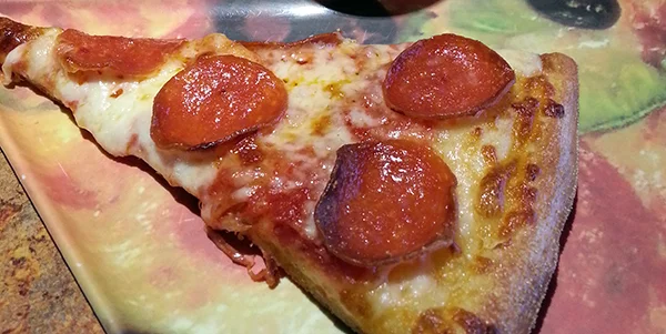 Brava's pizza by the slice