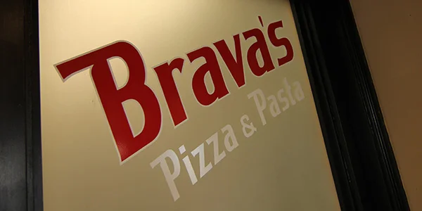 Specials - Brava's Logo on Glass