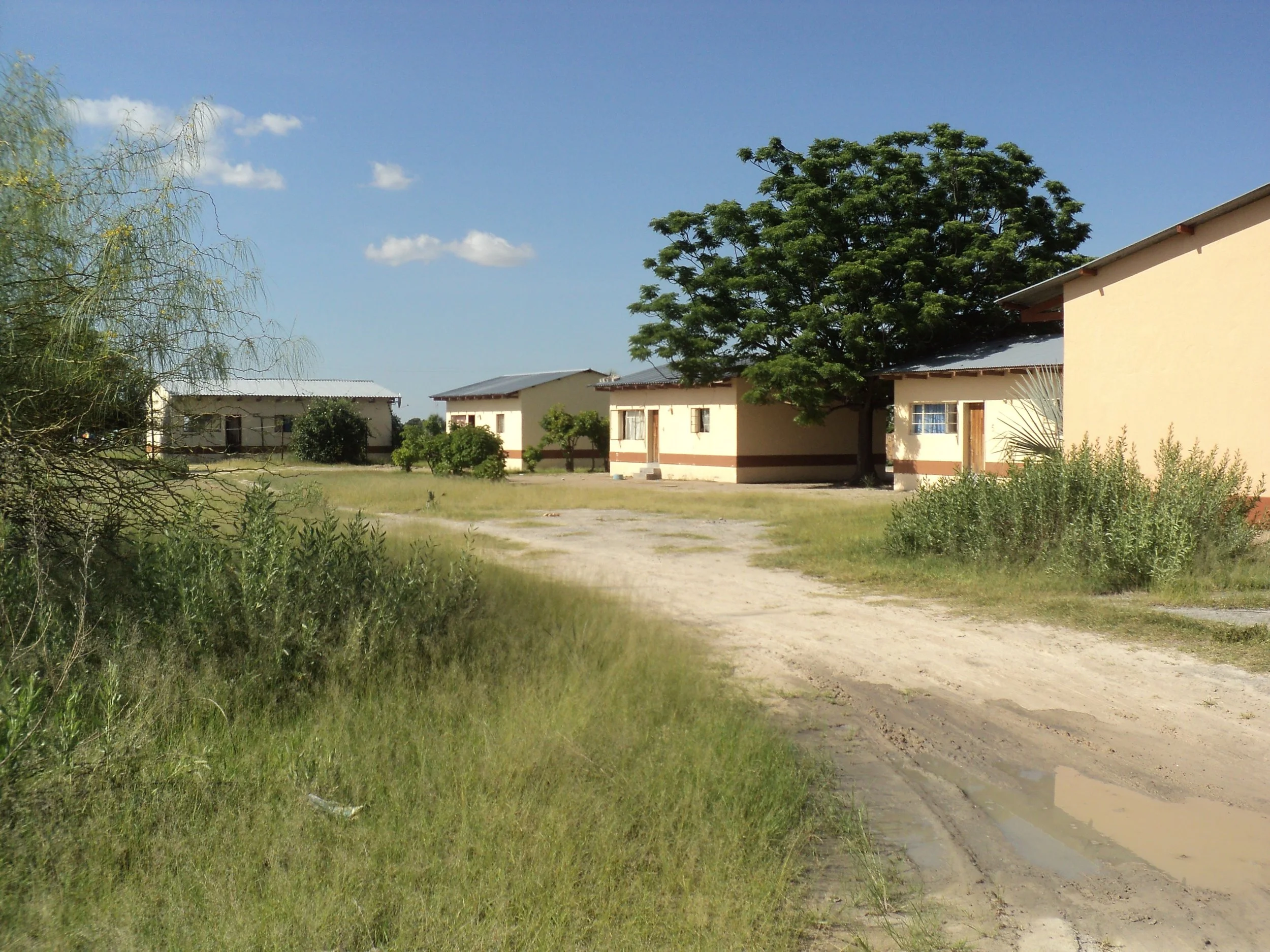 My first home in Namibia was the house on the right, on a high school campus.
