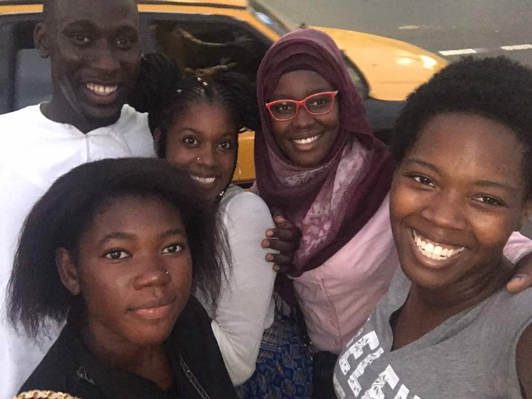 Waameeka with fellow "Help Yourself" volunteers.