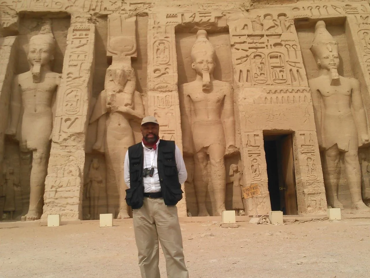 At the Temple of Hathor and Nefertari.