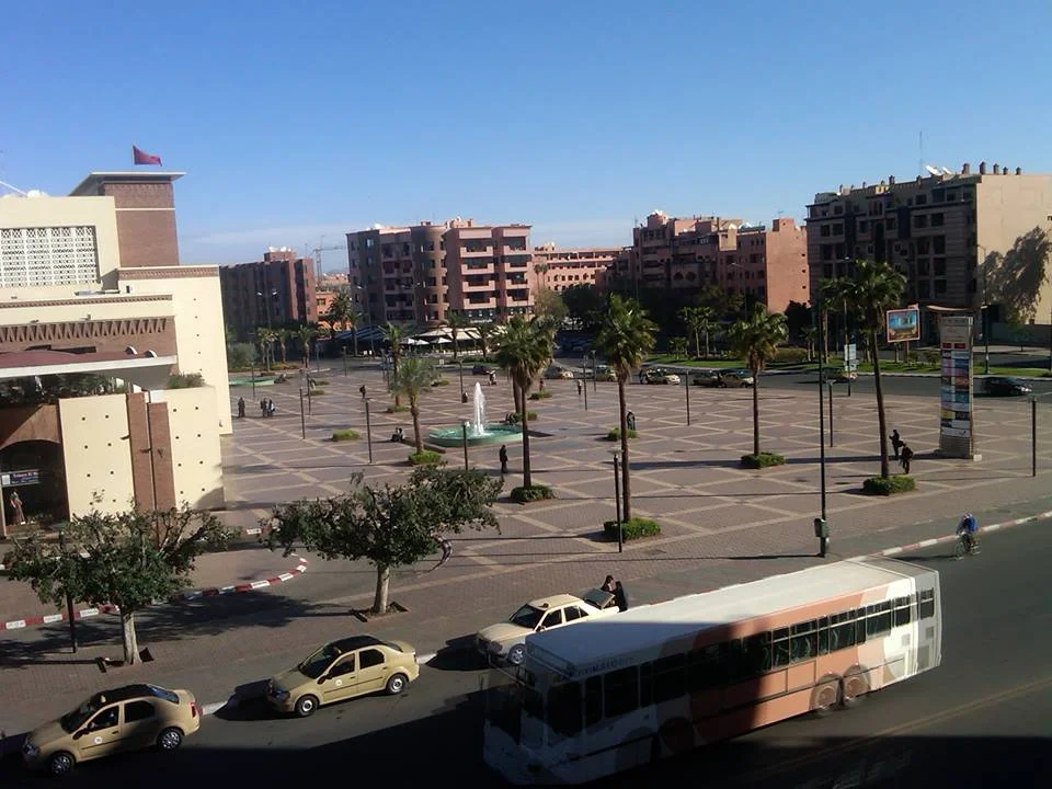 Downtown Marrakesh, Morocco.
