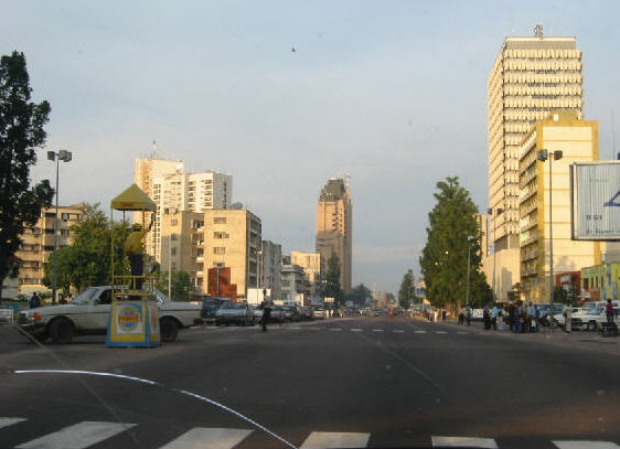 Downtown Kinshasa Credit: Wikimedia