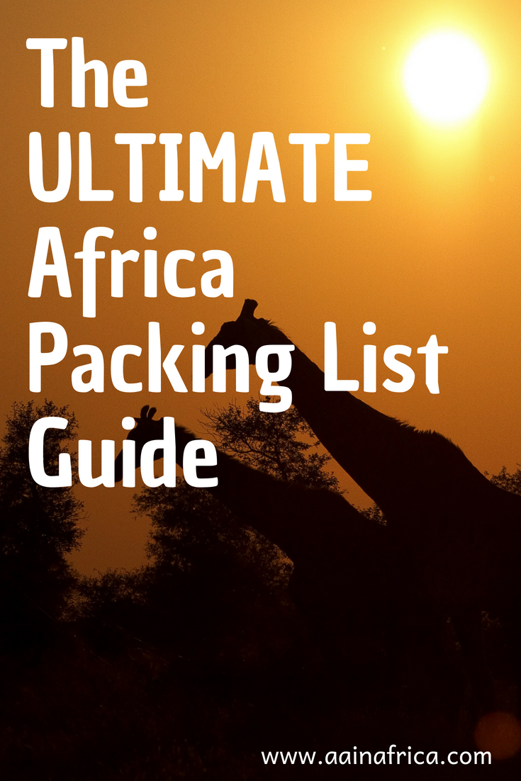 mission trip to africa packing list