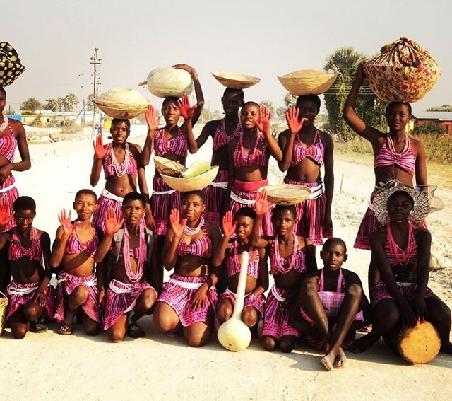 I took this photo back in 2011 when I wasn&rsquo;t even a year into living in Namibia. One day I was walking back to the school I was a volunteer teacher at and stumbled across these students right outside the school gate dressed in traditional garb.