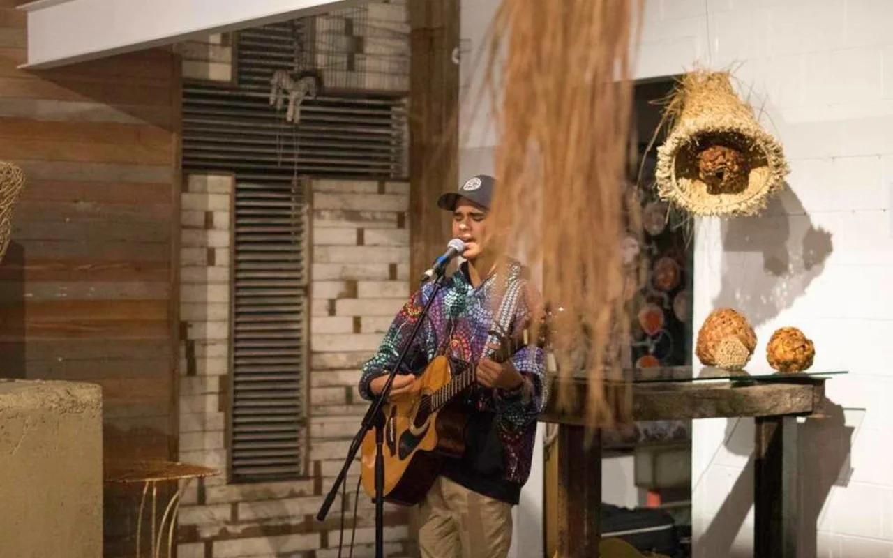 Budjerah Slabb performing at Sofar Gold Coast Lowana Davies