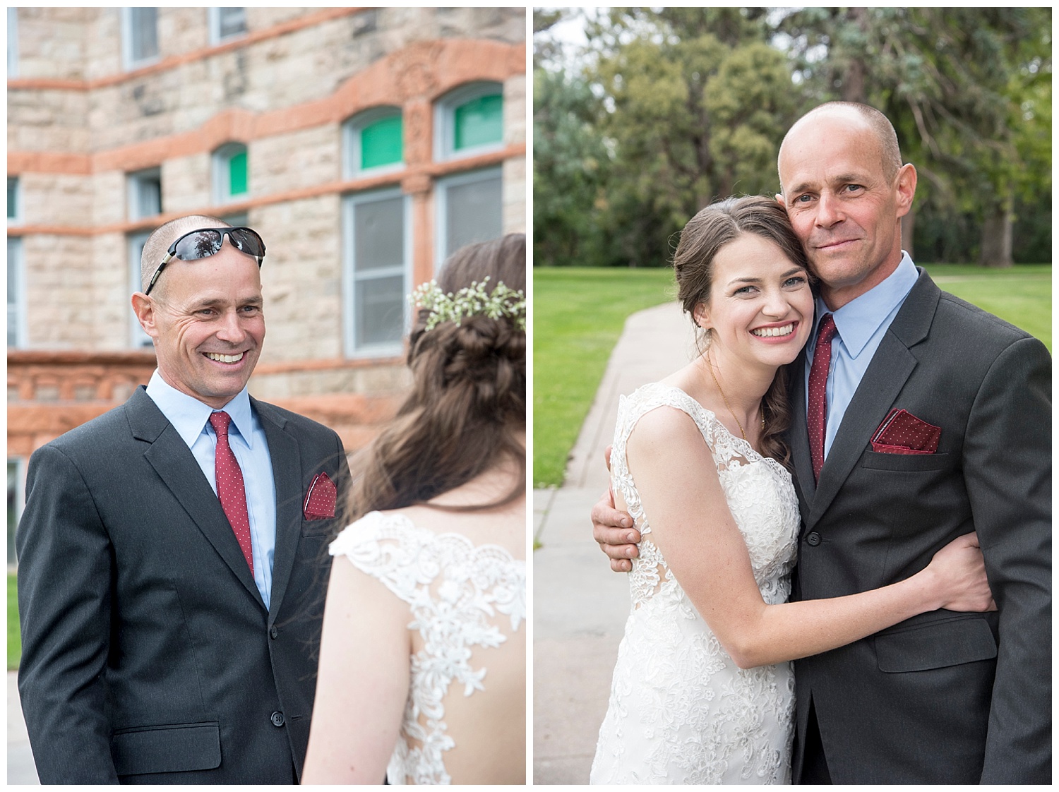 Bride & Father | Bethany and Jono's Intimate DIY Wedding | Colorado Springs Wedding Photographer | Farm Wedding Photographer | Apollo Fields Wedding Photojournalism