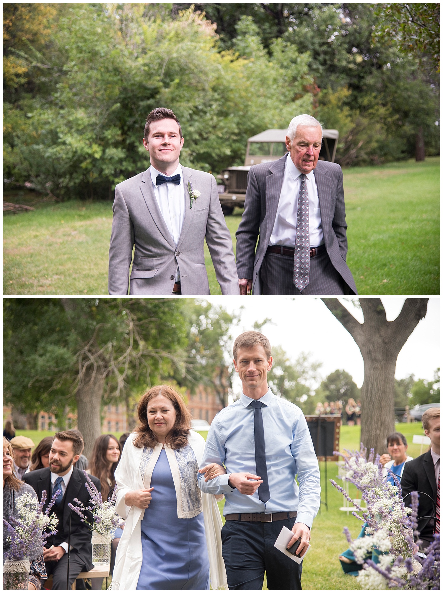 Cute Family Walking Down Aisle | Bethany and Jono's Intimate DIY Wedding | Colorado Springs Wedding Photographer | Farm Wedding Photographer | Apollo Fields Wedding Photojournalism