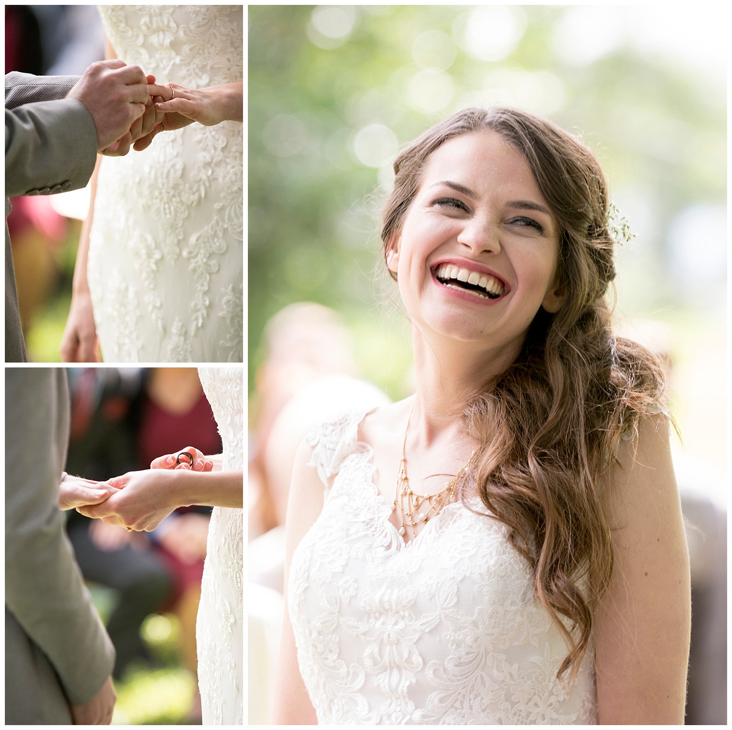 Beautiful Bride Smiling | Bethany and Jono's Intimate DIY Wedding | Colorado Springs Wedding Photographer | Farm Wedding Photographer | Apollo Fields Wedding Photojournalism