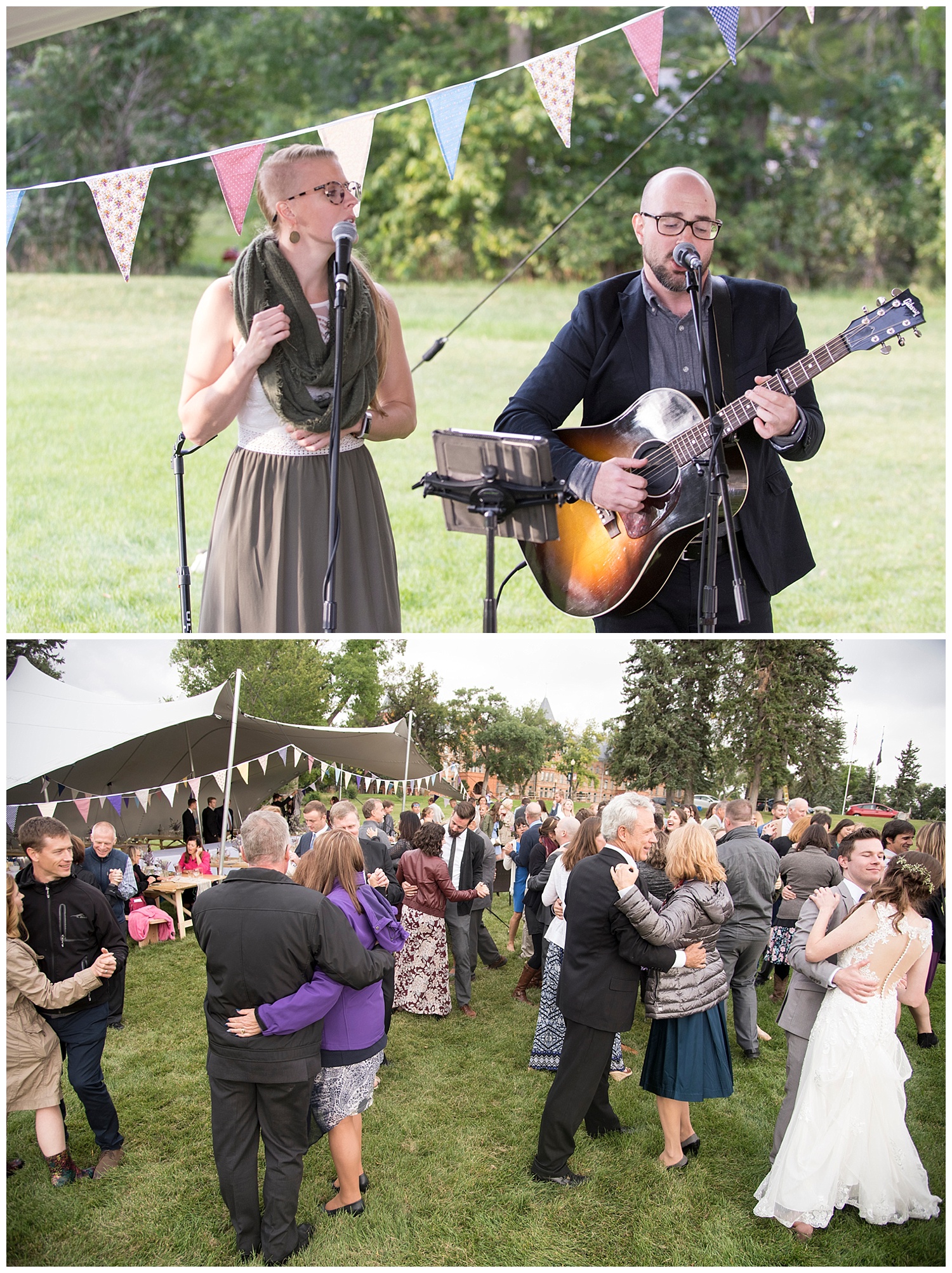 Live Music and Dancing in the Grass | Bethany and Jono's Intimate DIY Wedding | Colorado Springs Wedding Photographer | Farm Wedding Photographer | Apollo Fields Wedding Photojournalism