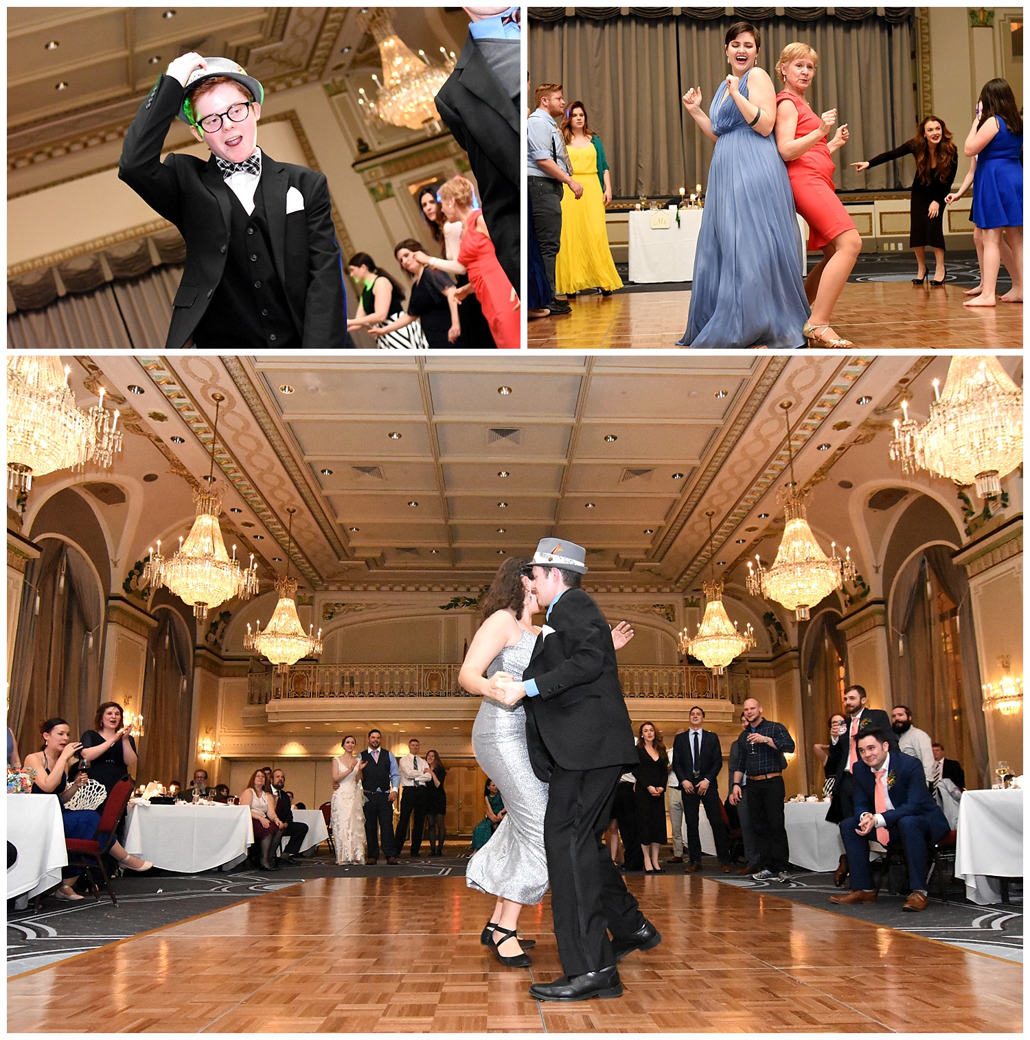 Guests Dancing | Intimate Wedding Photographer | Chateau de Frontenac | Quebec City Wedding Photographer | Farm Wedding Photographer | Apollo Fields Wedding Photojournalism