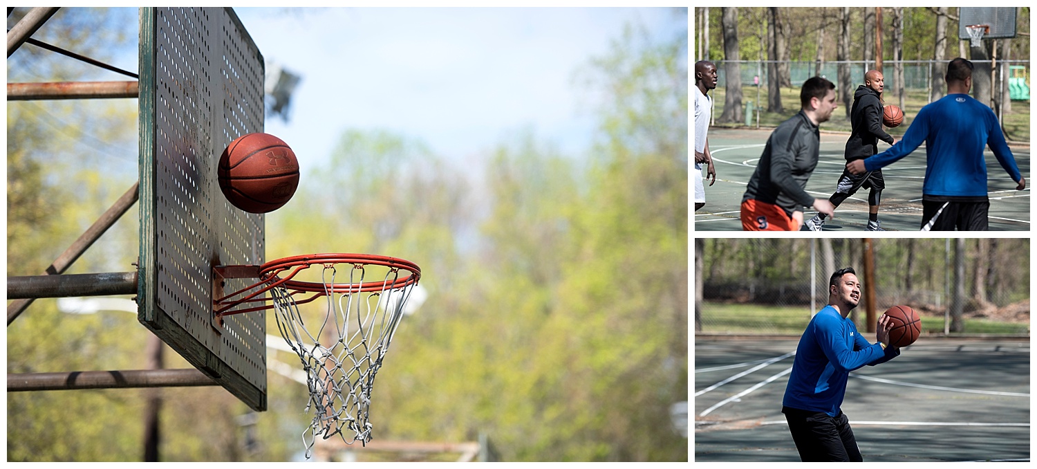 Basketball Bouncing off Backboard | Intimate Wedding Photographer | New York State Wedding Photographer | Farm Wedding Photographer | Apollo Fields Wedding Photojournalism