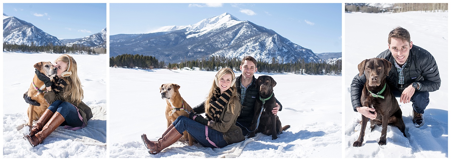 Couple Cuddling in the Snow | Lake Dillon Colorado Engagement Photographer | Farm Wedding Photographer | Apollo Fields Wedding Photojournalism 