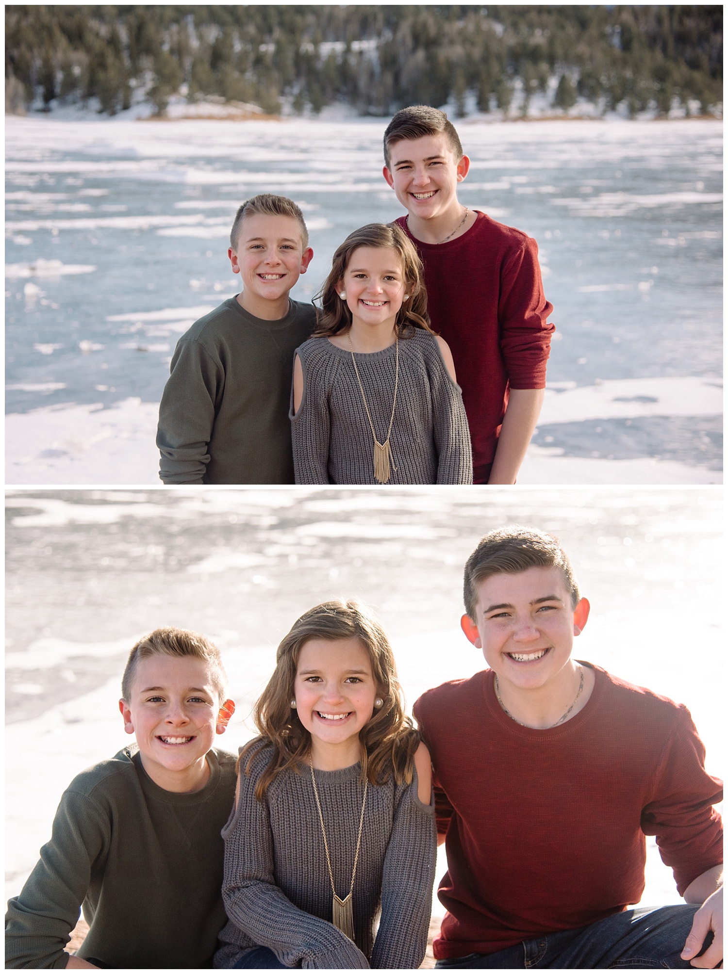 Young Family Posing | Jenny and Tara's Epic Mountain Engagement Session | Pikes Peak, Colorado Photography | Farm Wedding Photographer | Apollo Fields Wedding Photojournalism