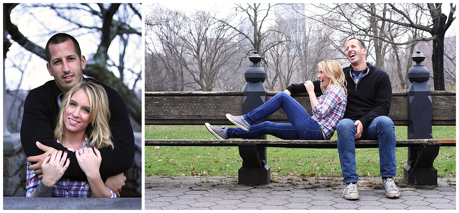 Woman Embracing Man | Central Park Engagement Photographer | Farm Wedding Photographer | Apollo Fields Wedding Photojournalism