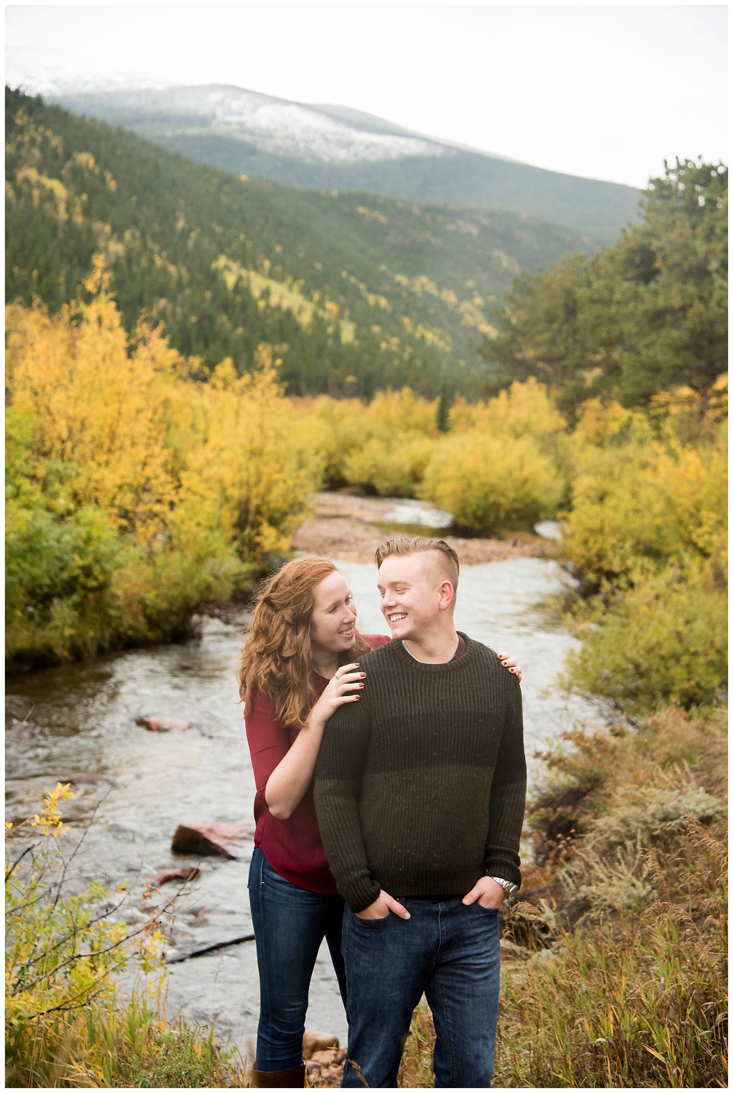 Kissing in Front of Lake | Don & Aliyah's Mountain Engagement Photography | Farm Wedding Photographer | Apollo Fields Wedding Wedding Photojournalism