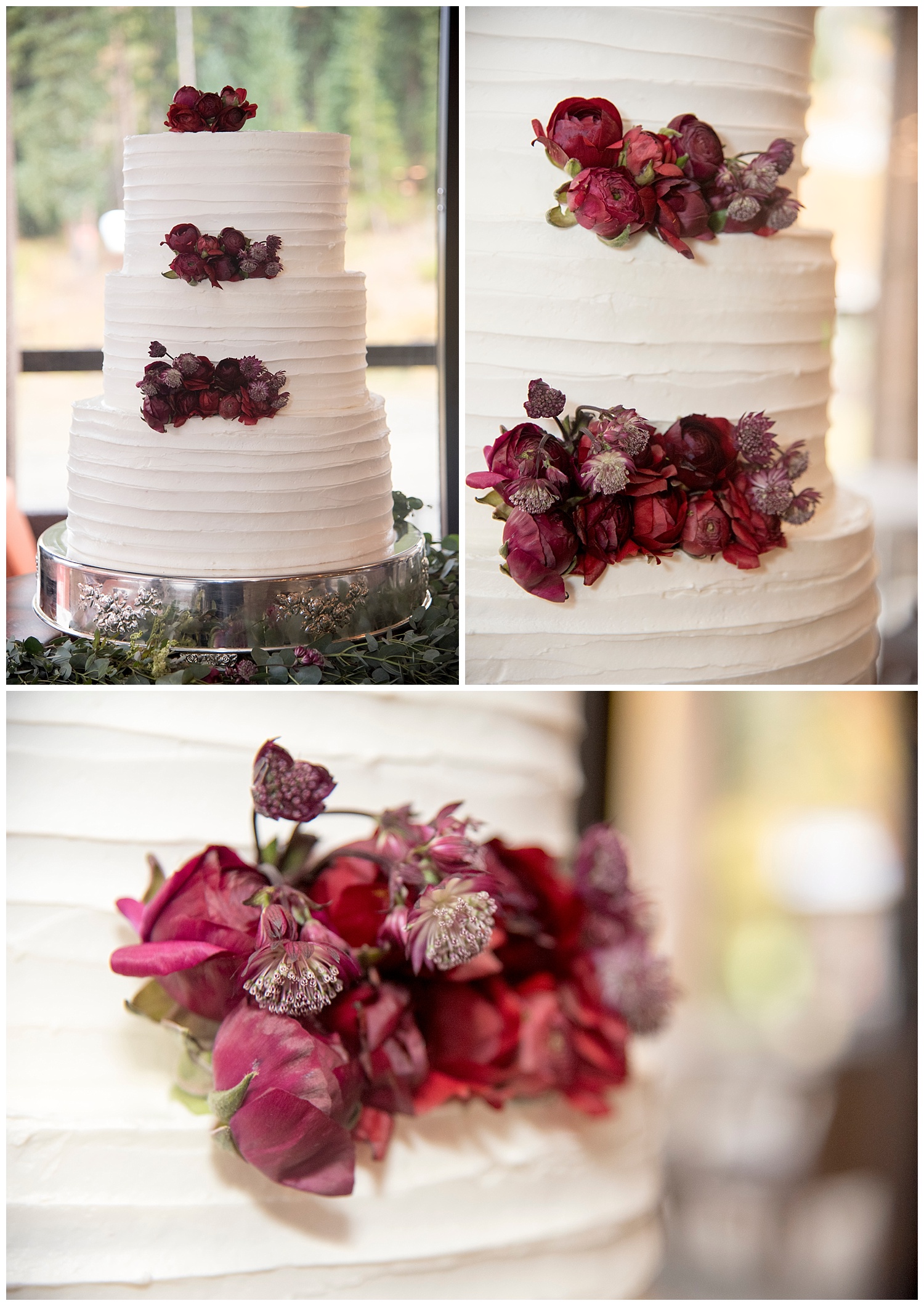 Pristine Wedding Cake | Chris & Destiny's Destination Wedding | Breckenridge Wedding Photographer | Colorado Farm Wedding Photographer | Apollo Fields Wedding Photojournalism