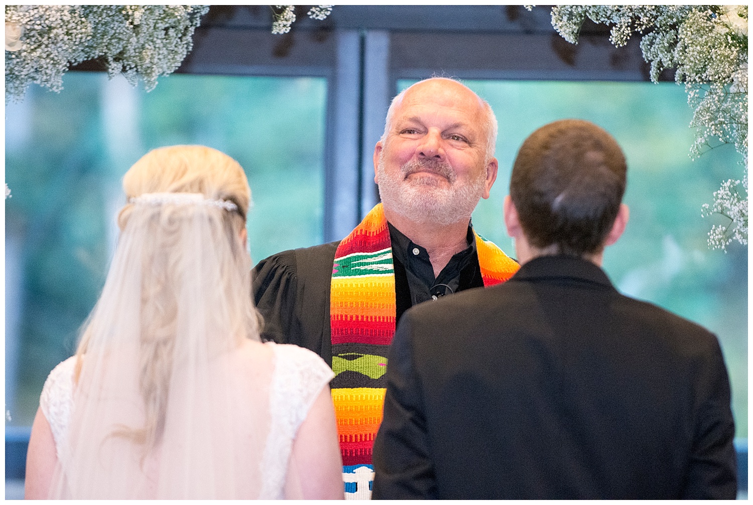 Bride and Groom at Altar | Chris & Destiny's Destination Wedding | Breckenridge Wedding Photographer | Colorado Farm Wedding Photographer | Apollo Fields Wedding Photojournalism