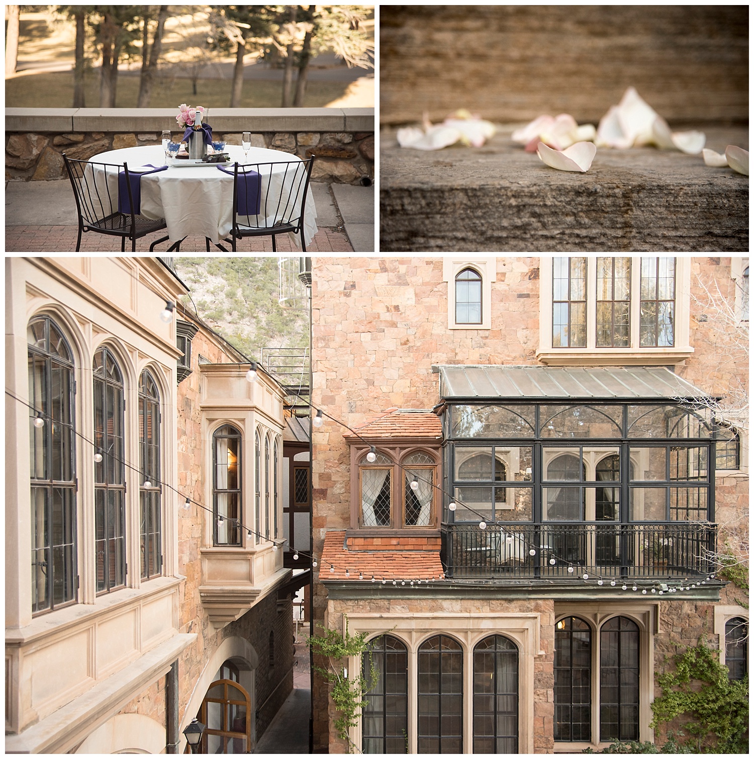 Romantic Table Setup and Glen Eyrie Castle | Nicholas and Eden's Surprise Proposal Photography | Colorado Springs | Colorado | Farm Wedding Photographer | Apollo Fields Wedding Photojournalism