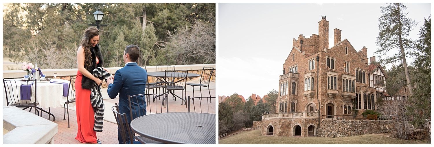 Man on One Knee | | Nicholas and Eden's Surprise Proposal at Glen Eyrie Castle | Colorado Springs Photographer | Farm Wedding Photographer | Apollo Fields Wedding Photojournalism