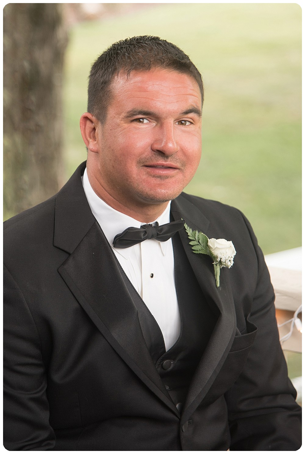 Groom Portrait Before Getting Married Upstate New York Farm Wedding